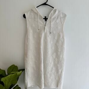 Star zip swimsuit coverup